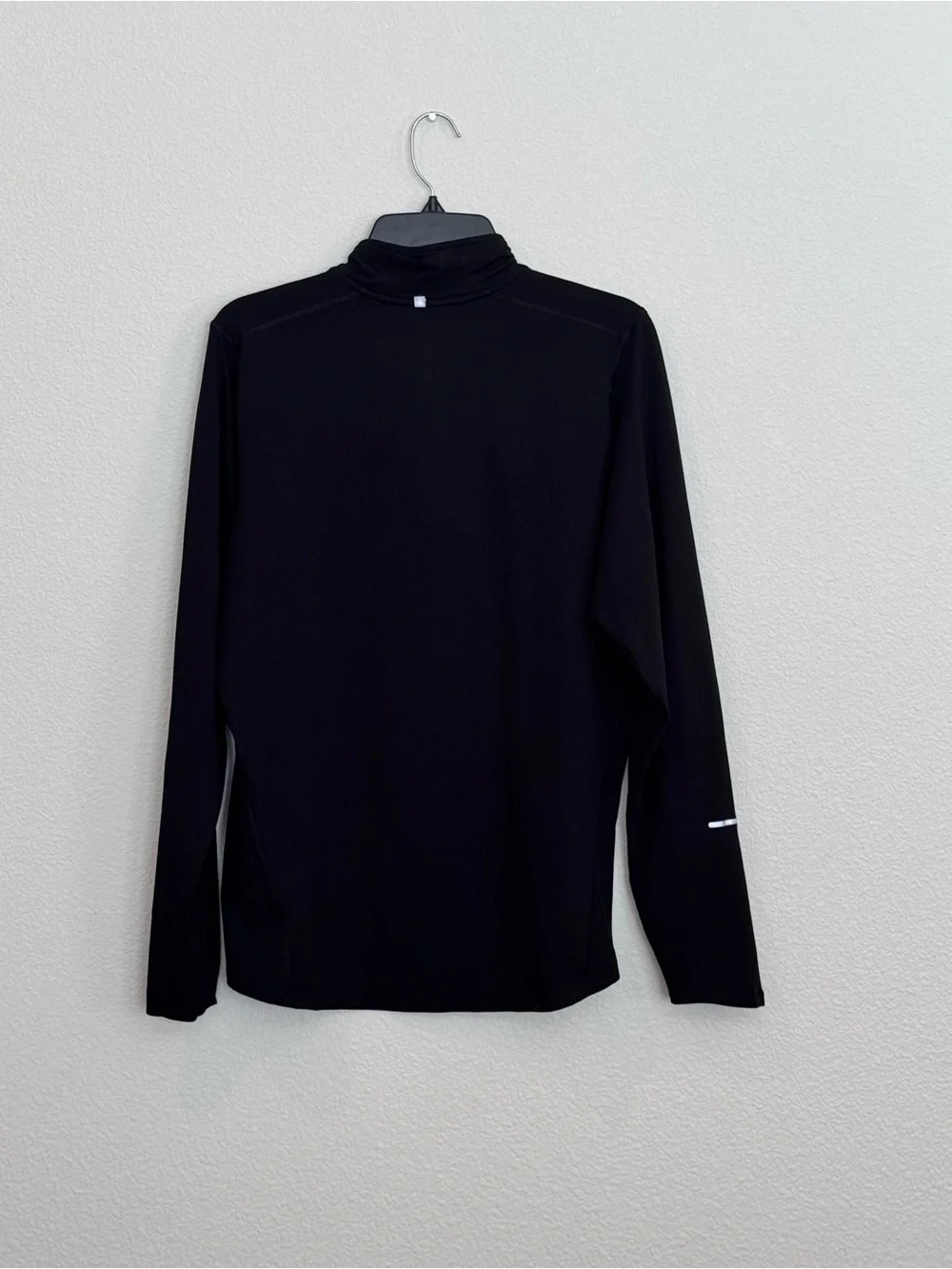Nike Women's Running Black Quarter-Zip Long Sleeve Top